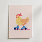 Roller Hen Poster