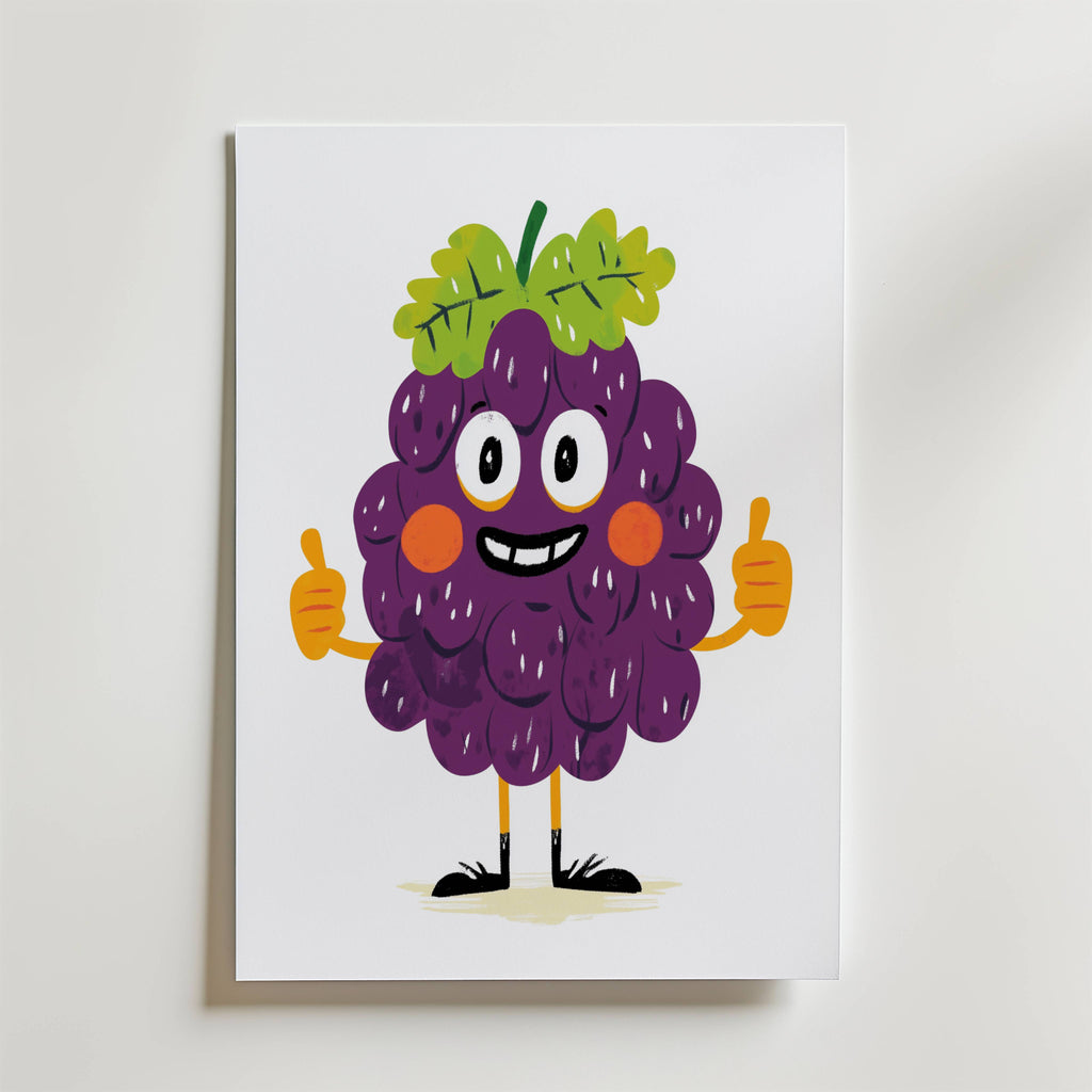 Giggly Grape Poster