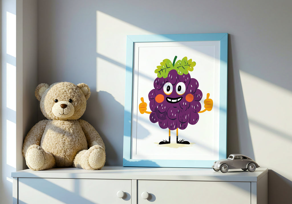 Giggly Grape Poster