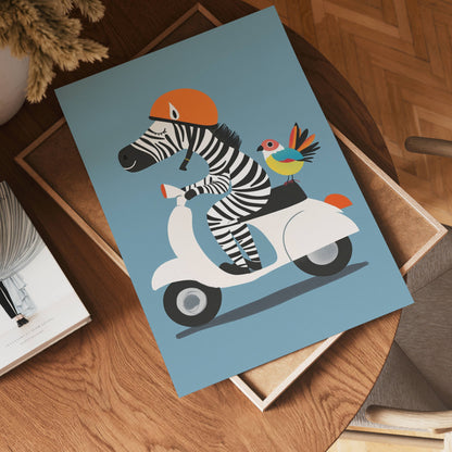 Zebra Ride Poster