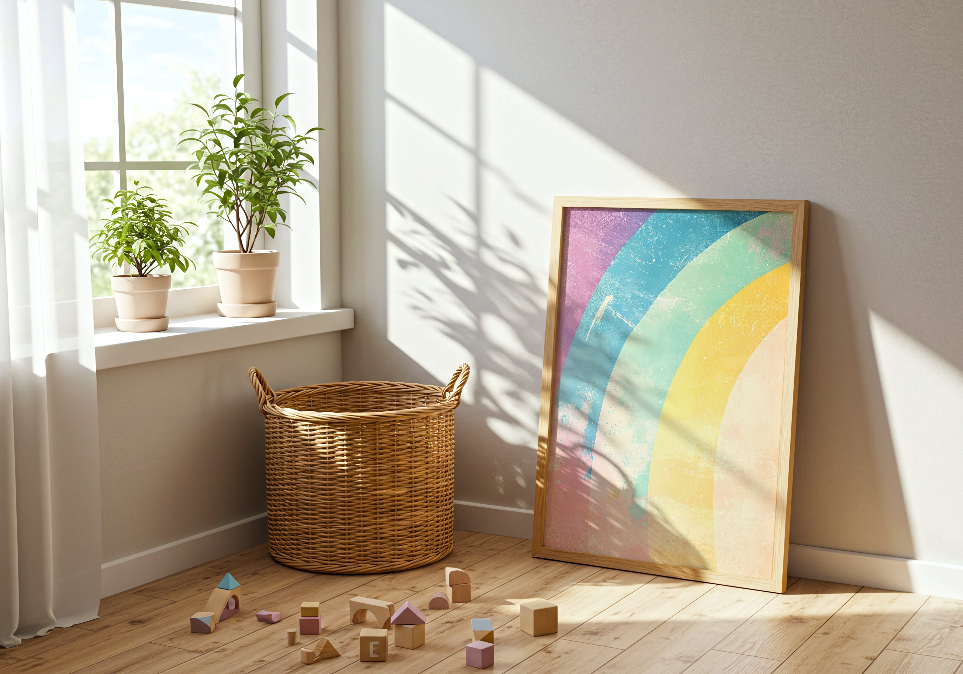 Pastel Rainbow Poster