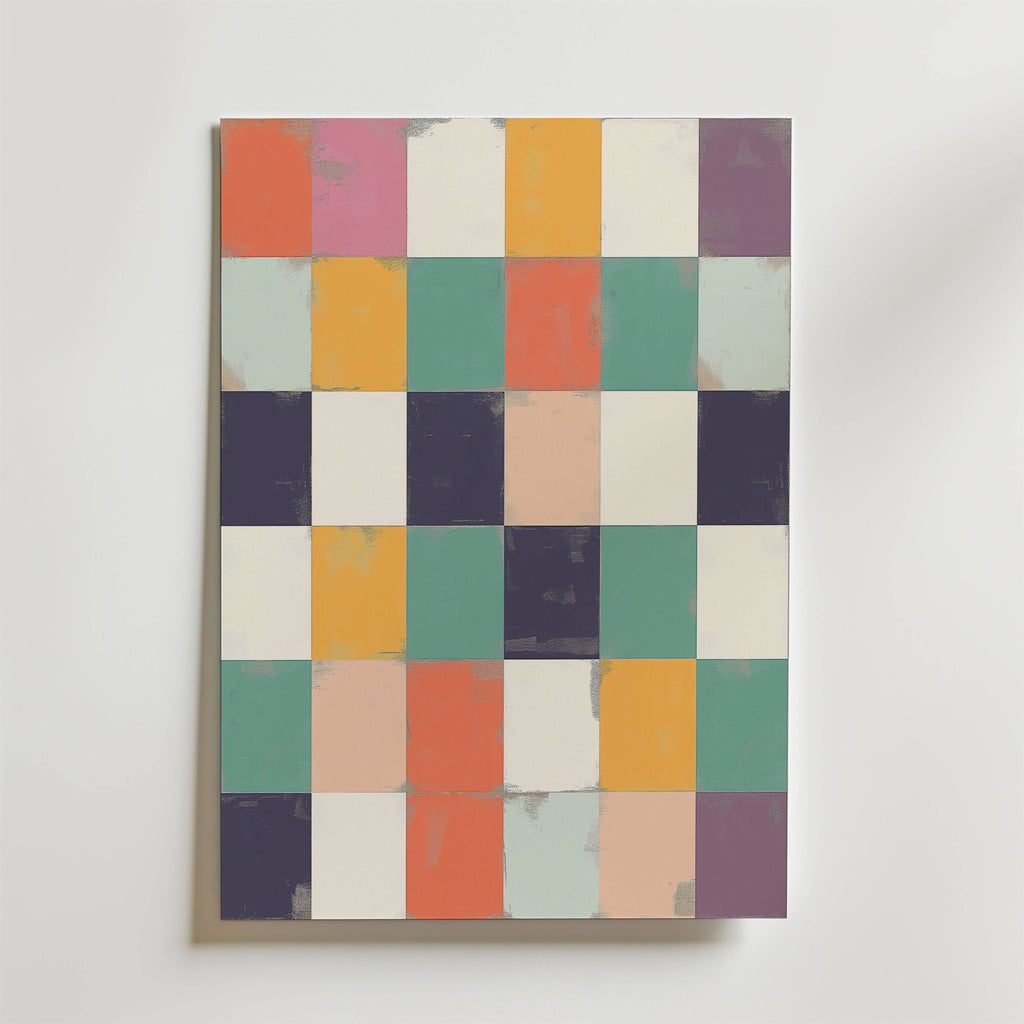 Color Block Harmony Poster