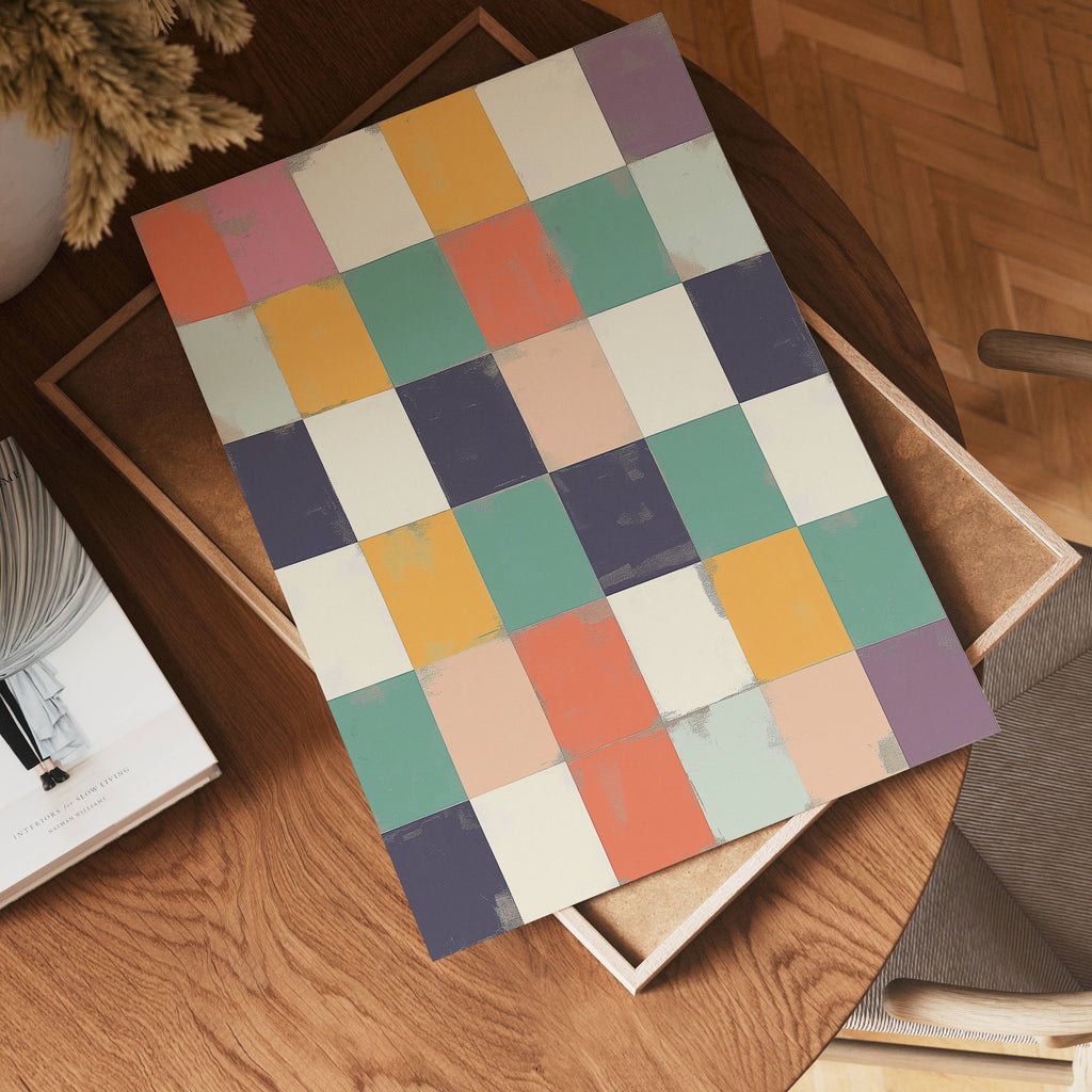 Color Block Harmony Poster