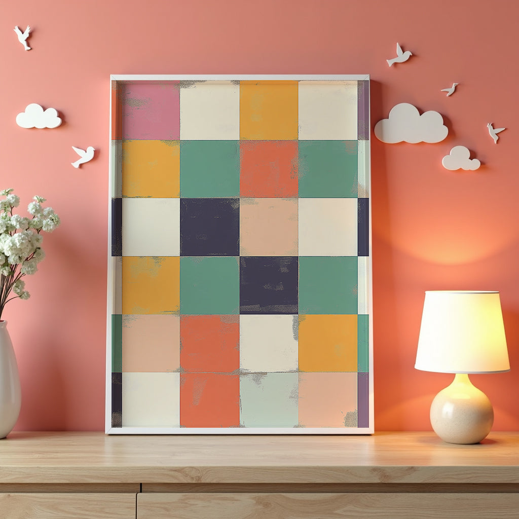 Color Block Harmony Poster