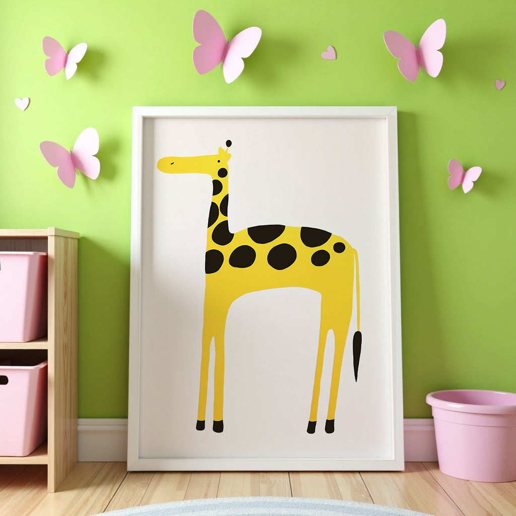 Playful Giraffe Poster