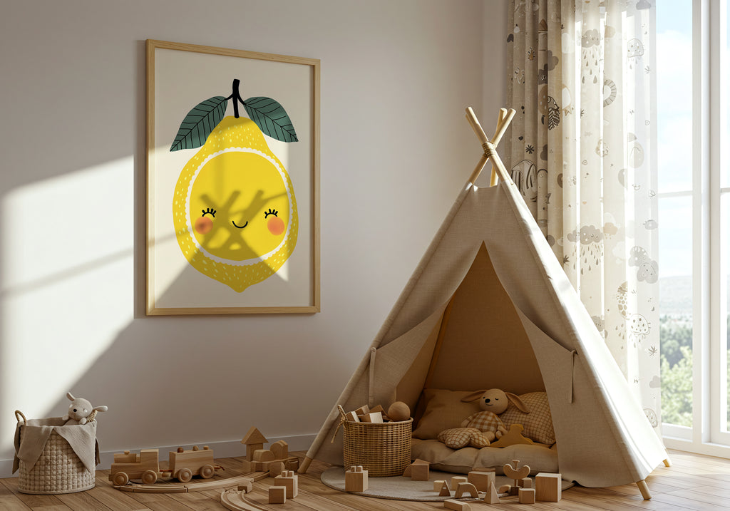 Smiling Lemon Poster