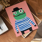 French Frog Poster