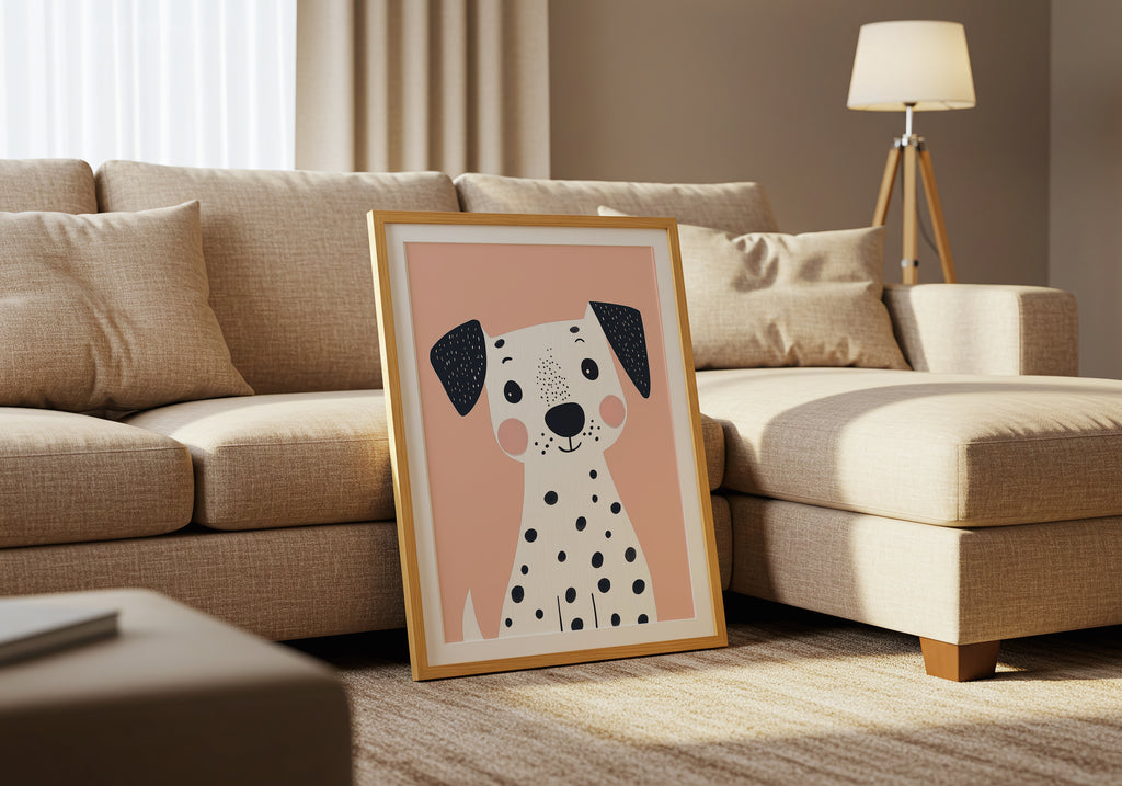 Playful Dalmatian Poster