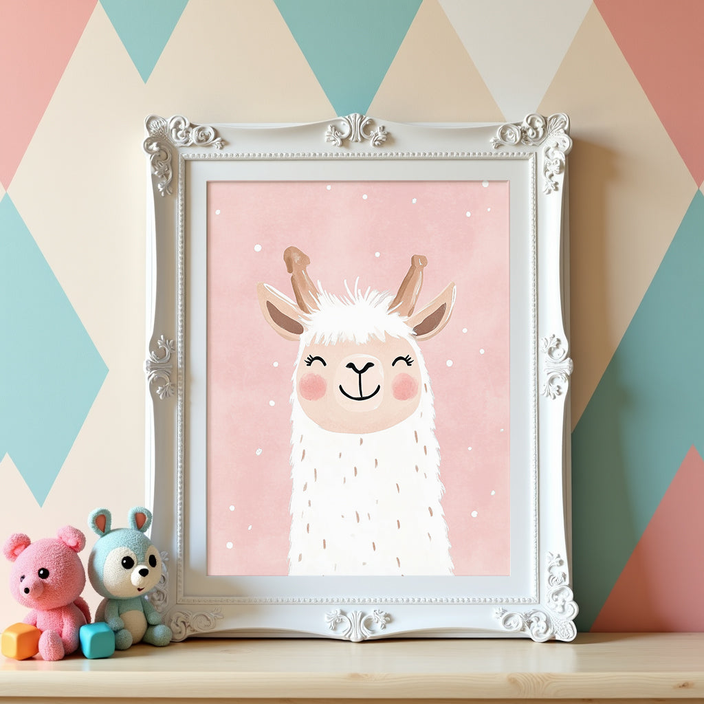Happy Llama Poster