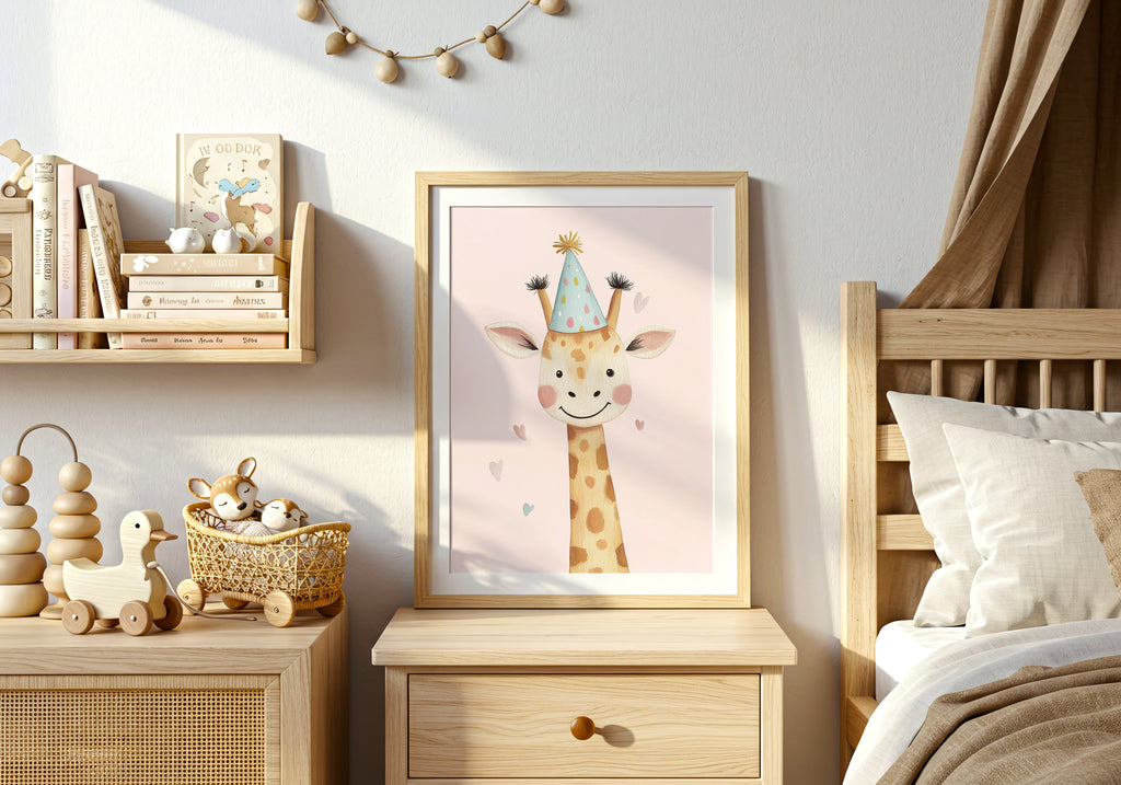 Party Giraffe Poster