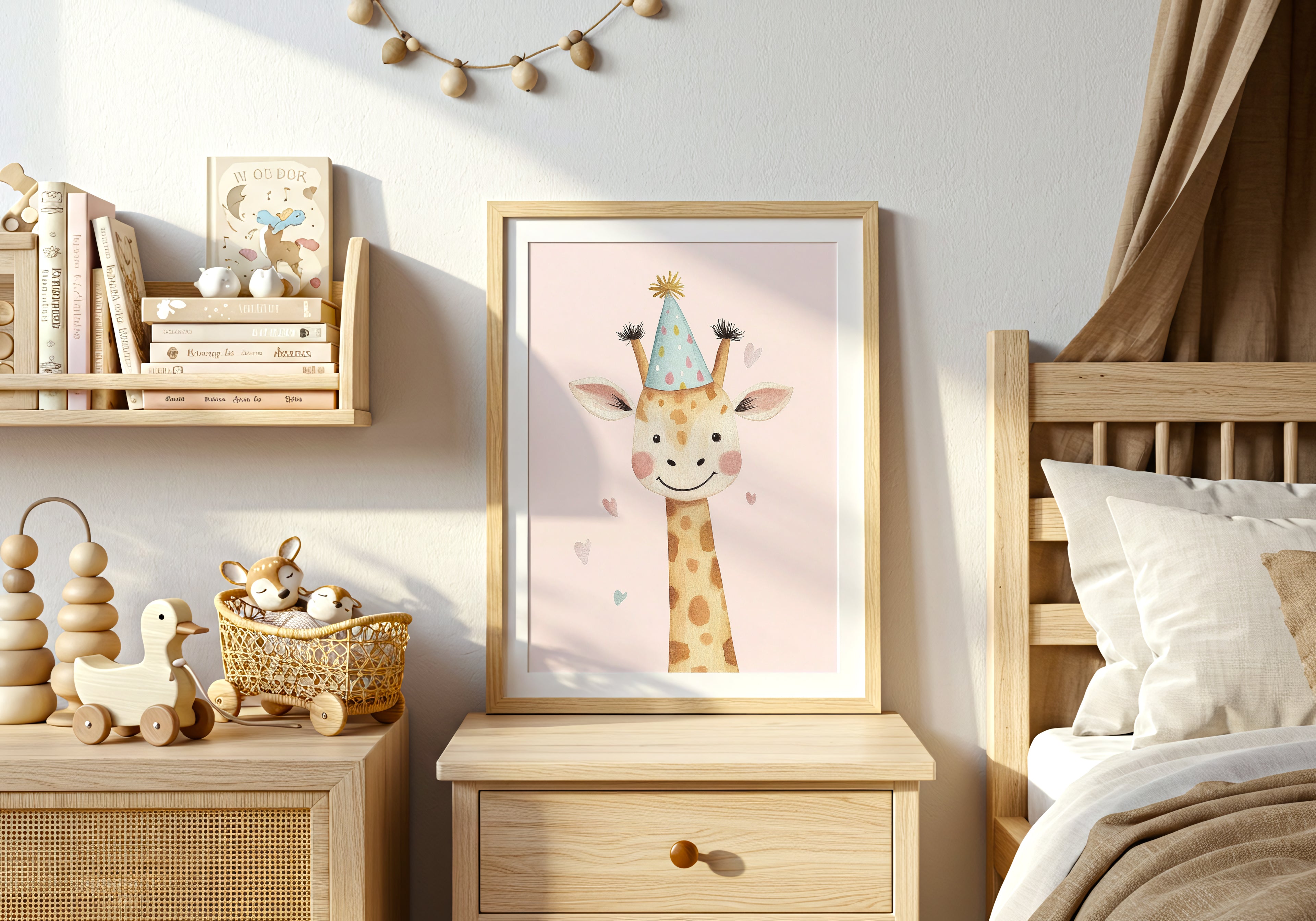Party Giraffe Poster