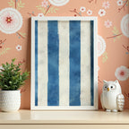 Blue Stripes Poster