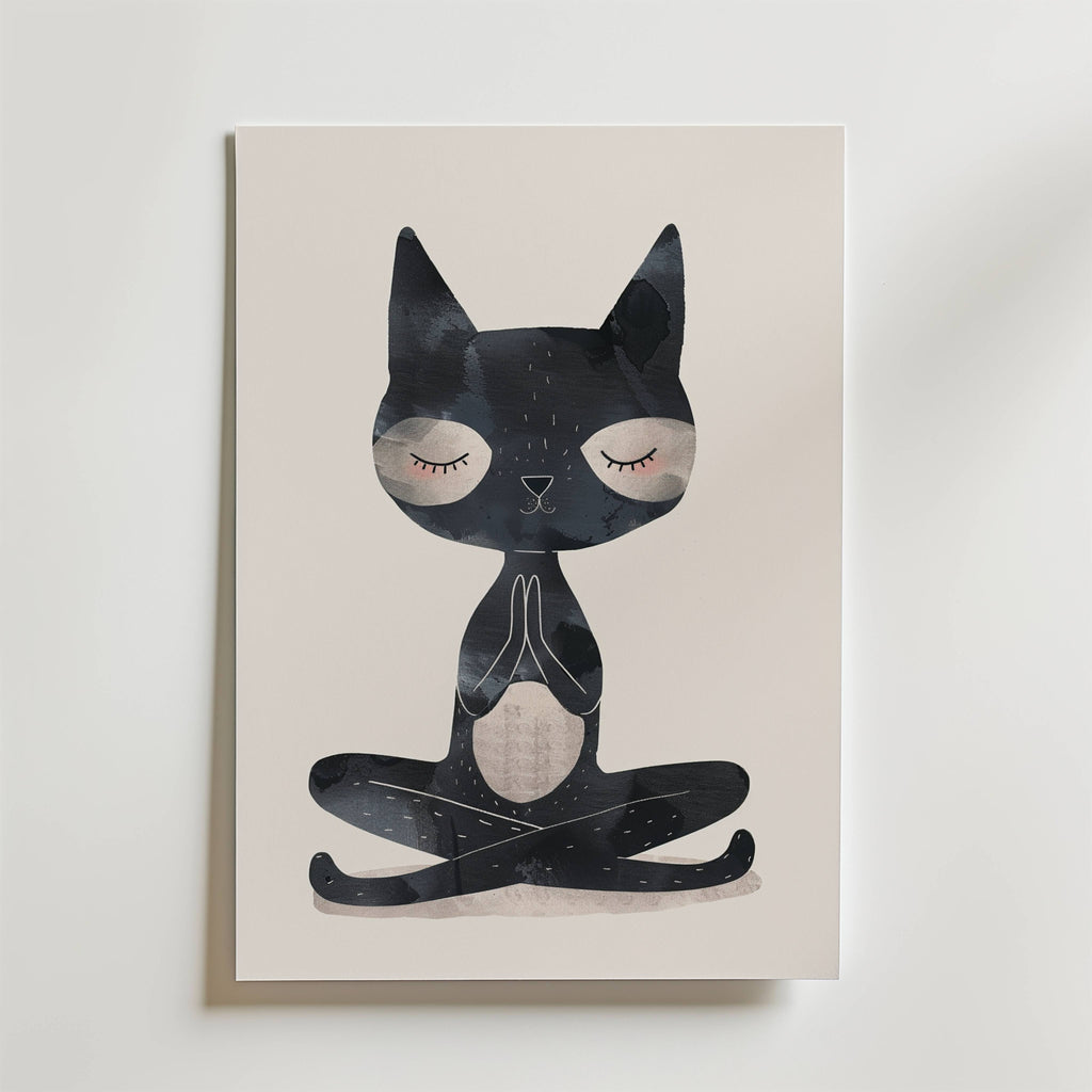 Zen Cat Poster