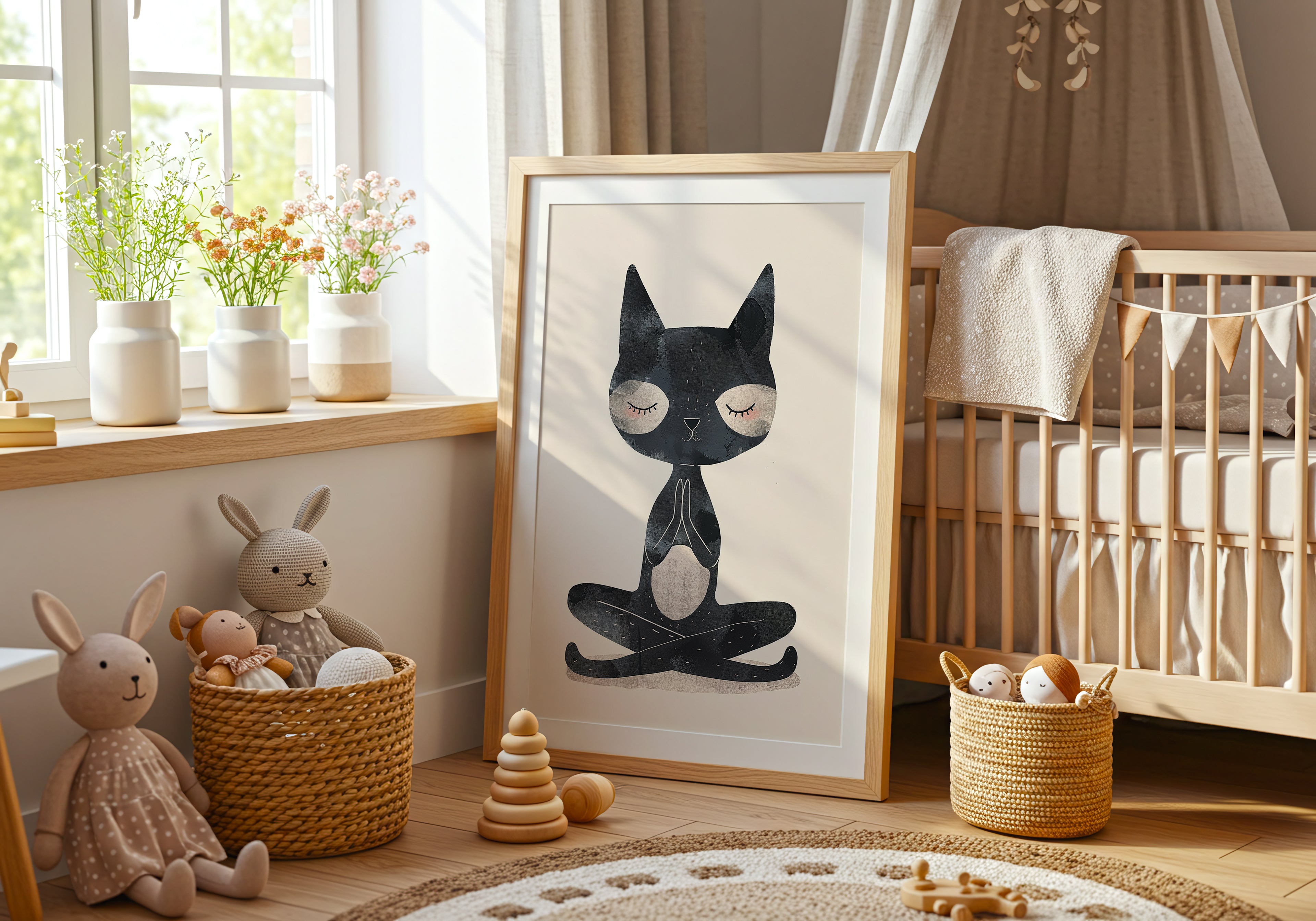 Zen Cat Poster