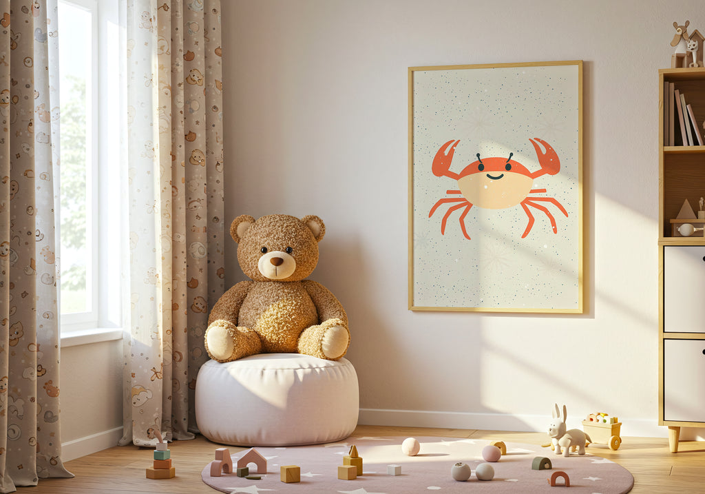 Happy Crab Poster