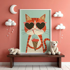 Cool Cat Ice Cream Poster
