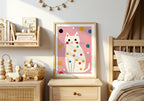 Polka Cat Poster