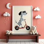 Cool Scooter Pup Poster