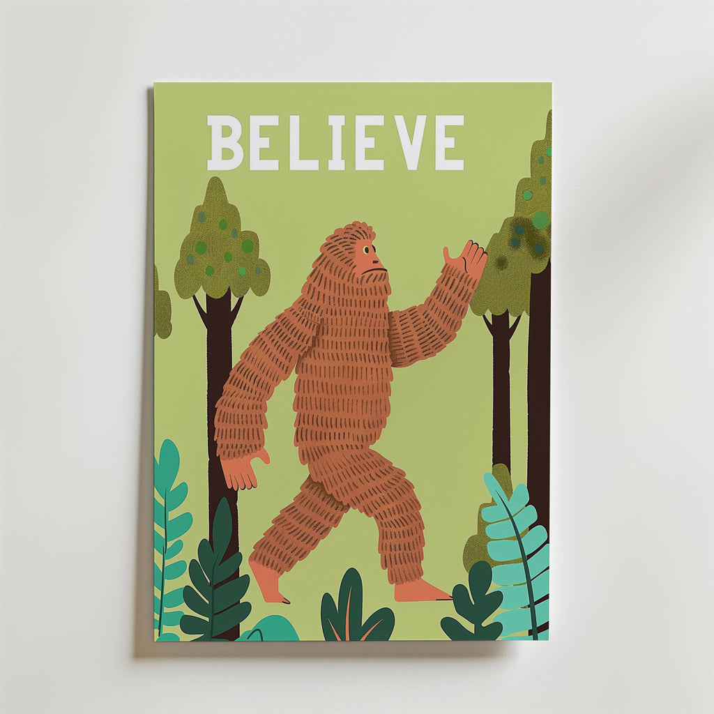 Believe Bigfoot Poster