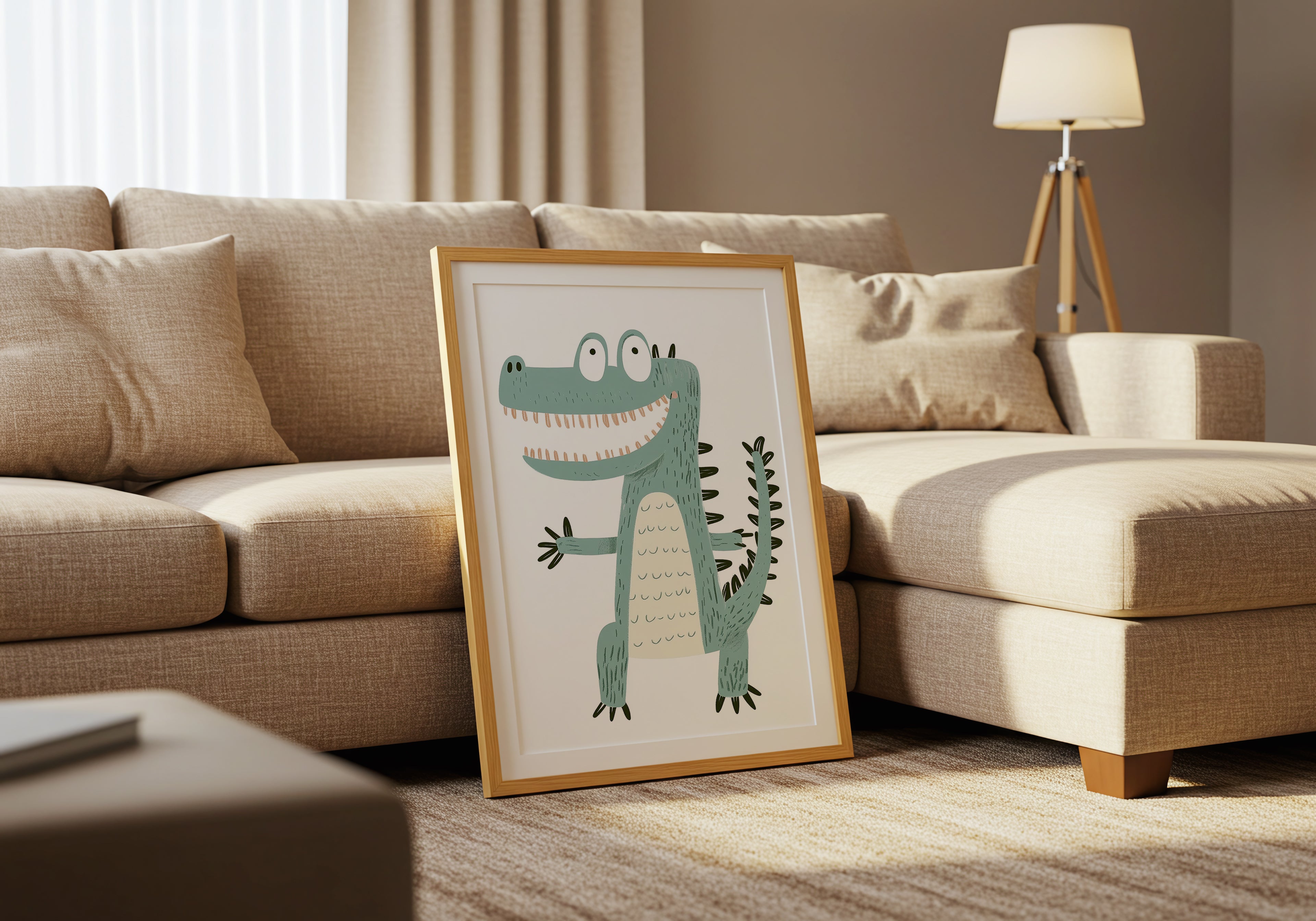 Happy Crocodile Poster