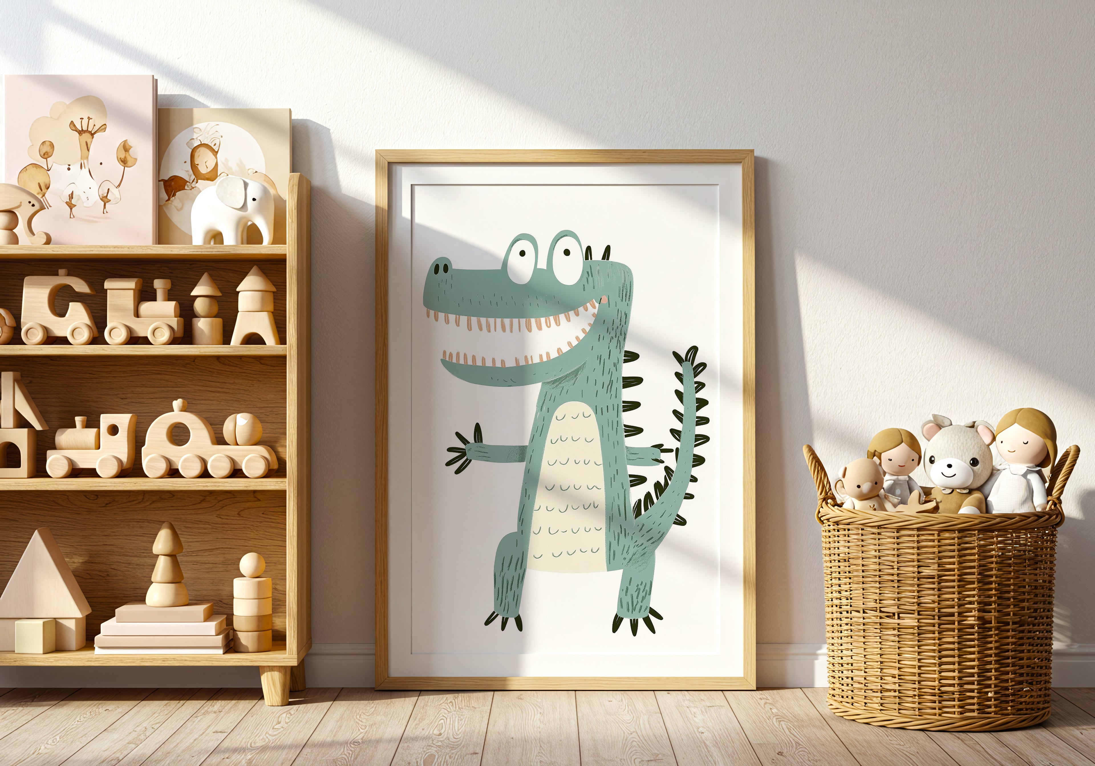 Happy Crocodile Poster
