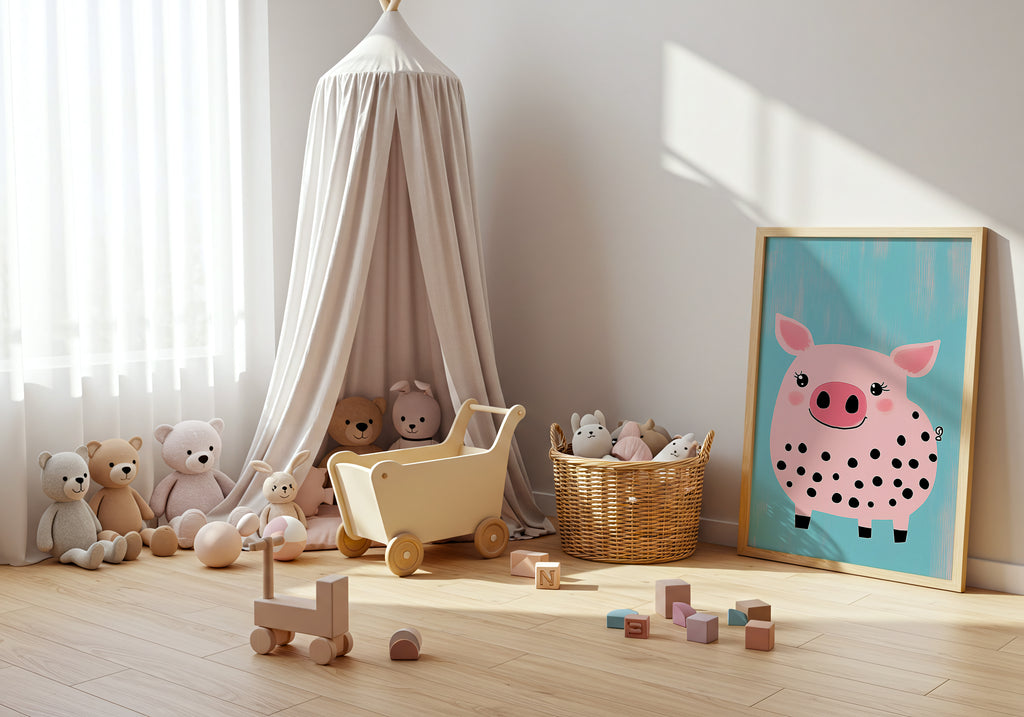 Polka Pig Poster