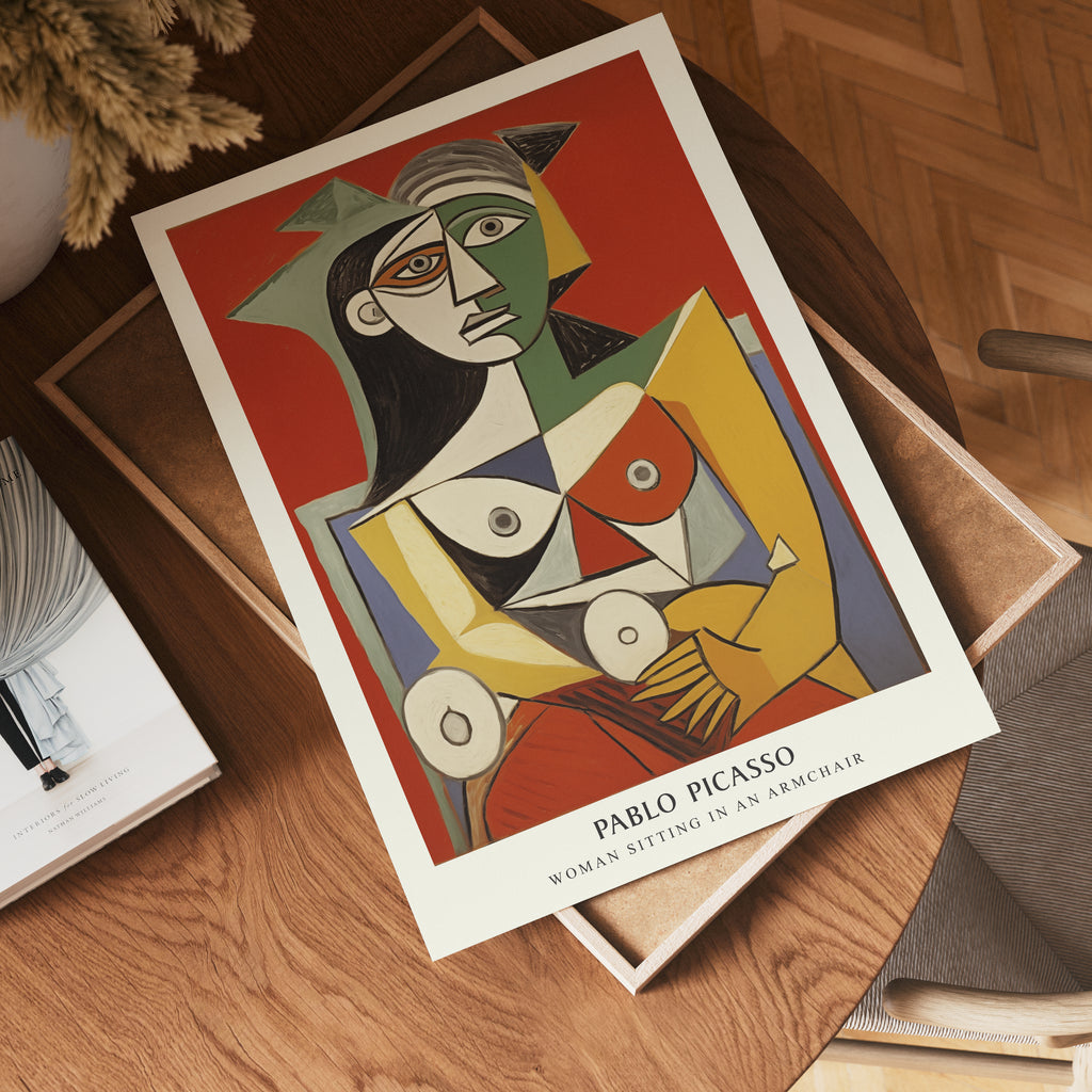 Picasso Woman Sitting In Armchair Poster