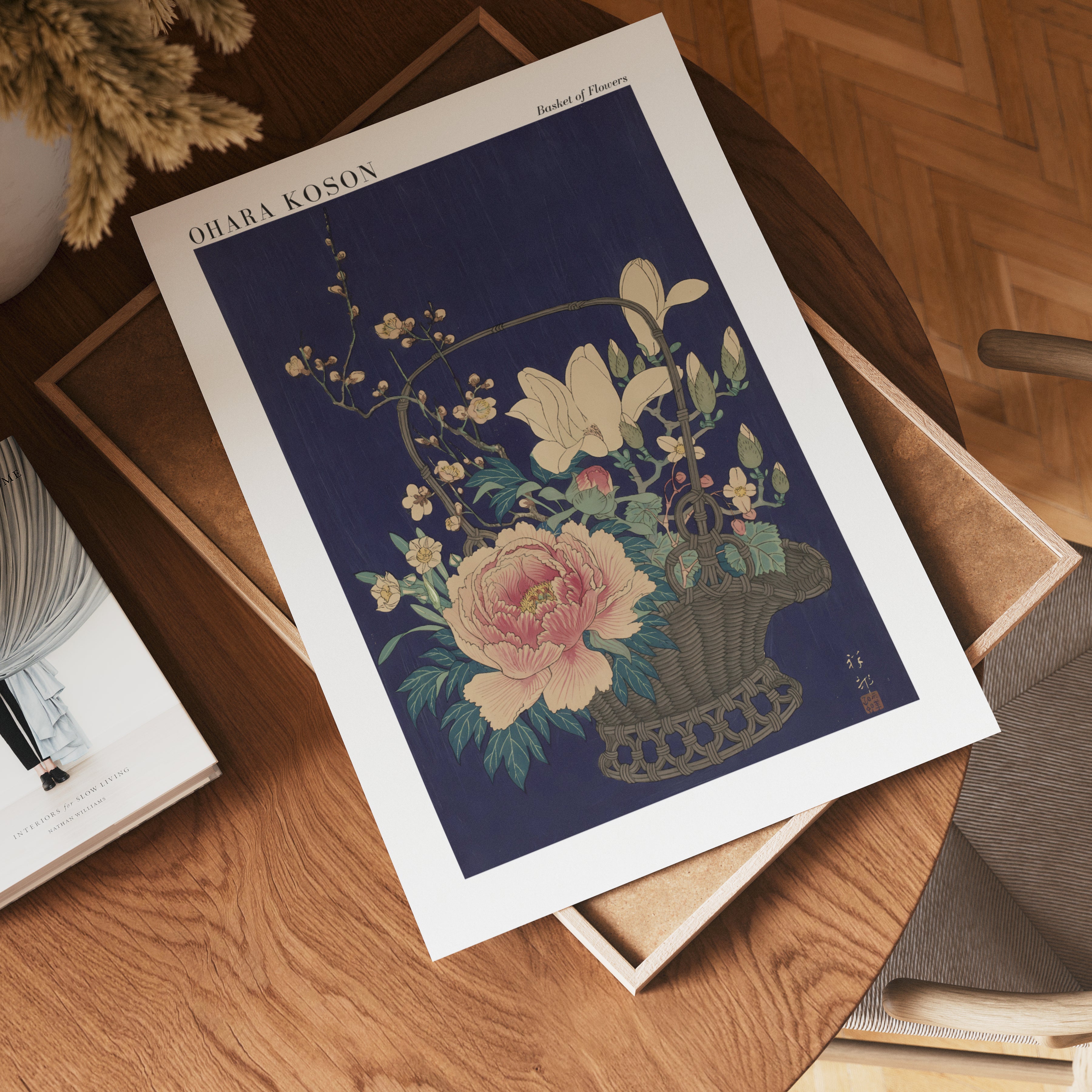 Basket of Flowers Ohara Koson Poster