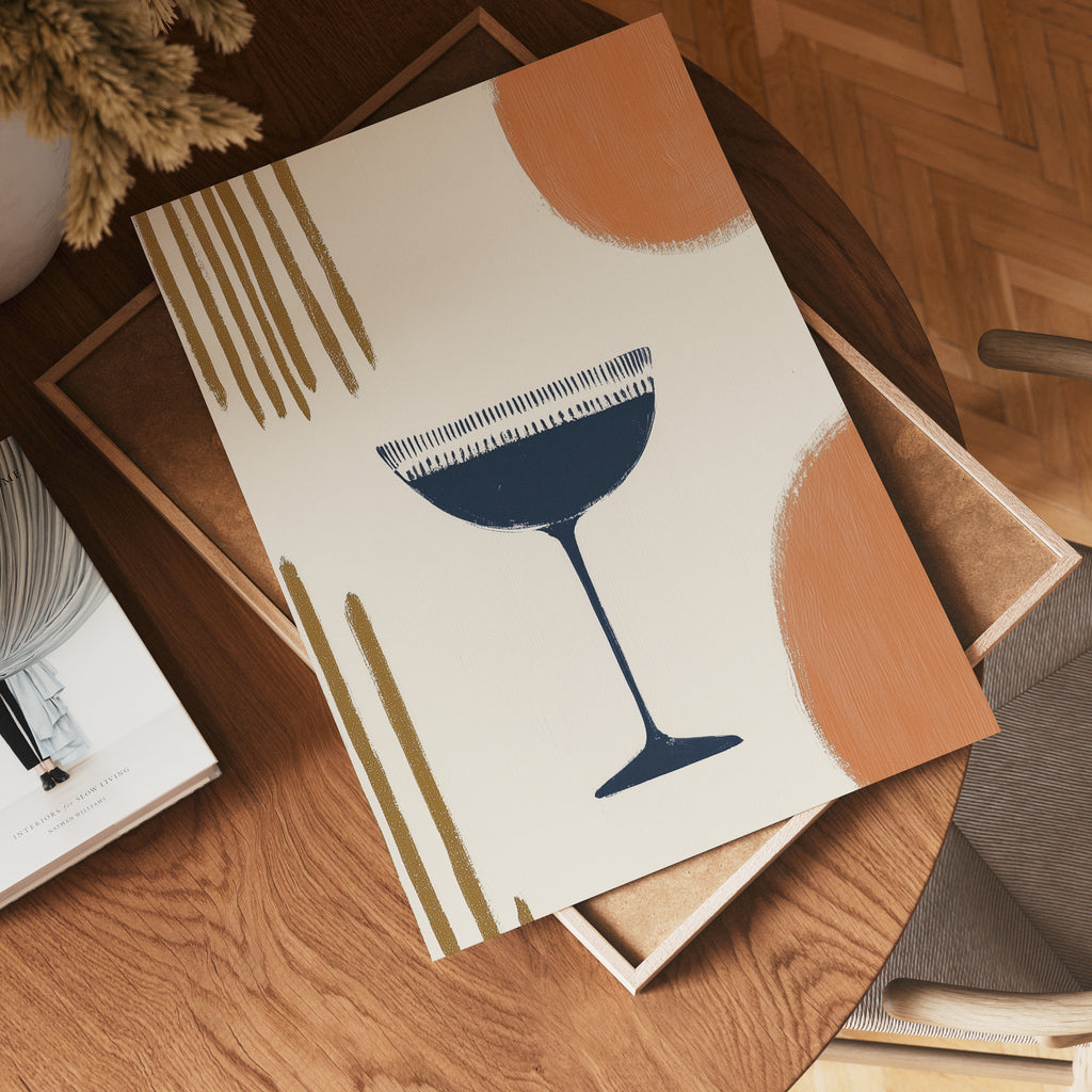 Abstract Elegance Drink Poster