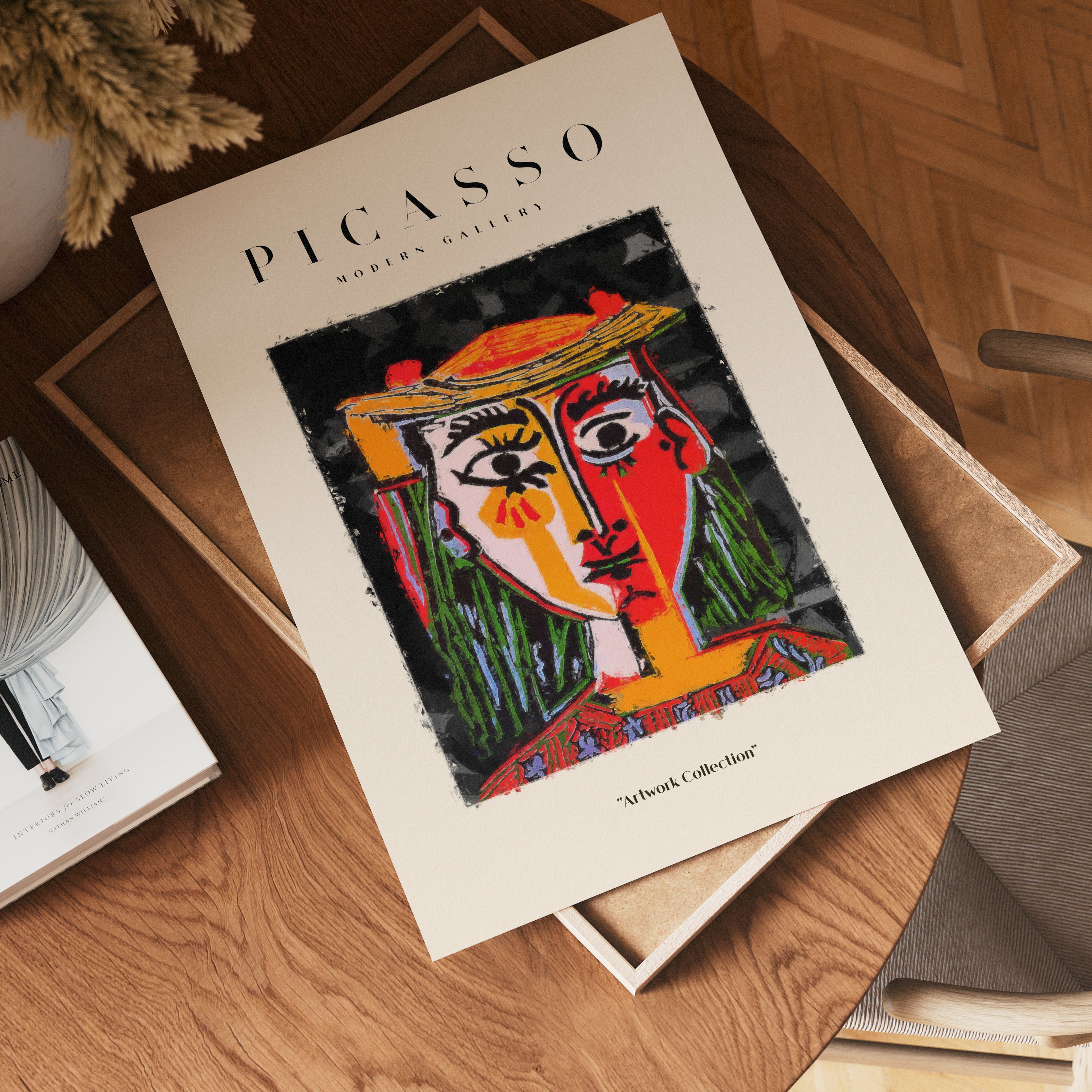 Picasso Colorful Female Portrait Poster
