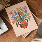 Terracotta Blooms Poster