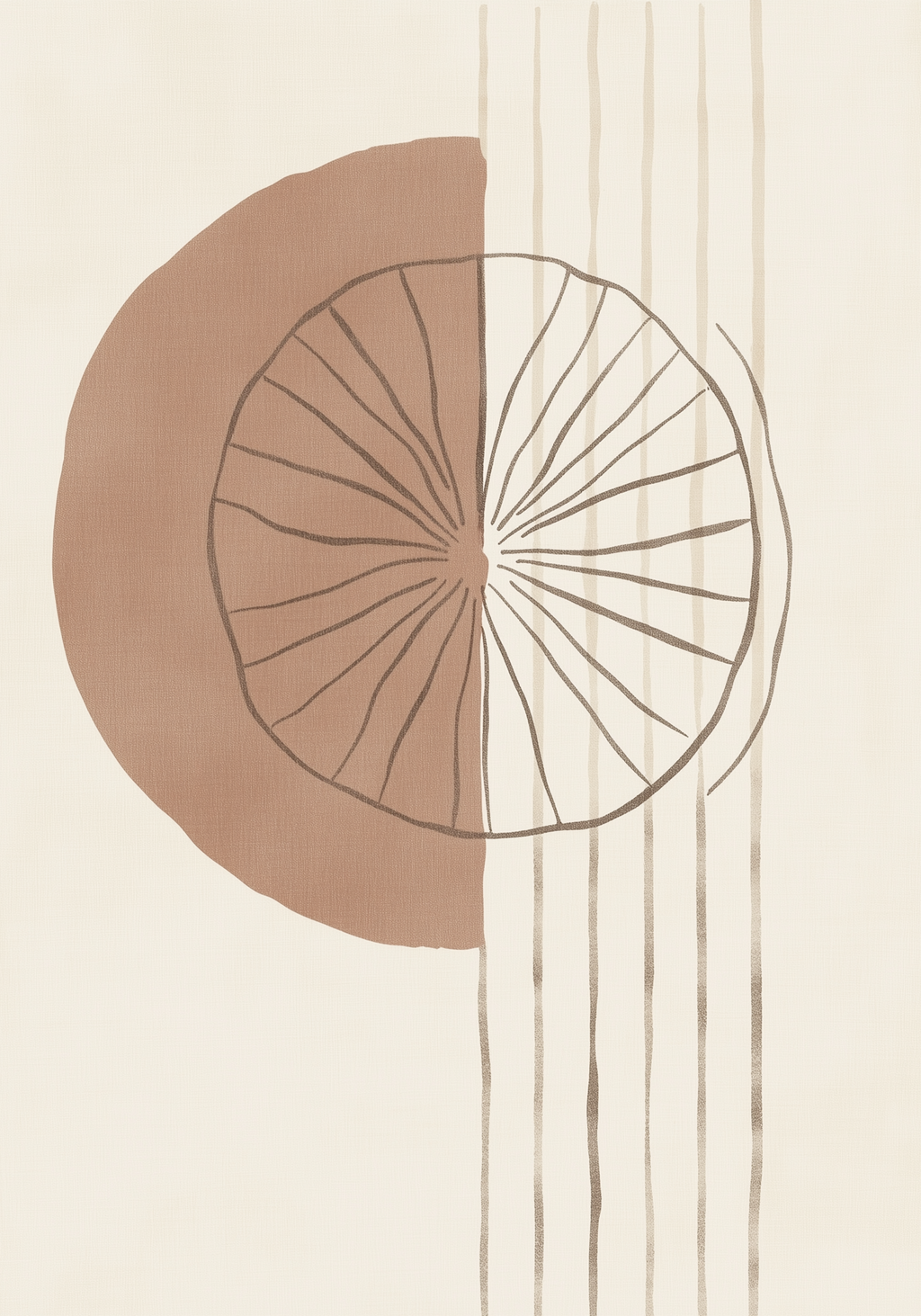 Linear Solar Form Poster