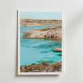 Turquoise Coastal View Poster