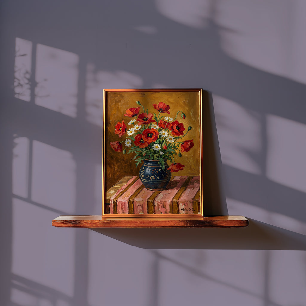Vallmo Stilleben Poster – i rum 5