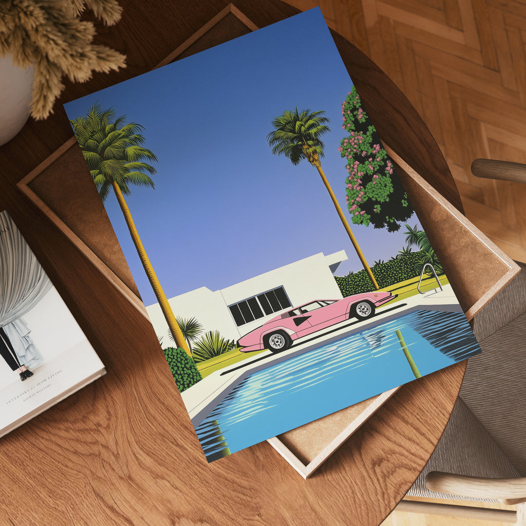 Palm Springs Hiroshi Poster