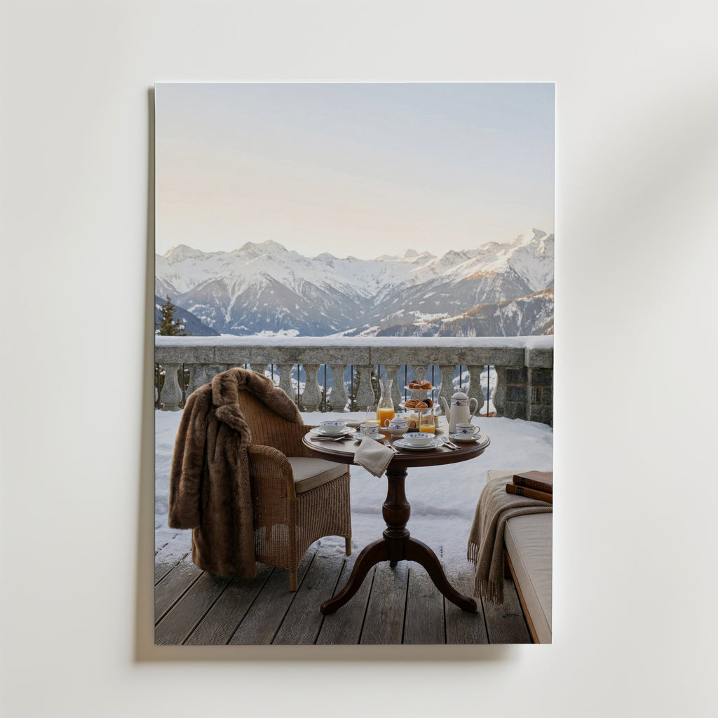Alpine Morning Indulgence Poster – utan passepartout