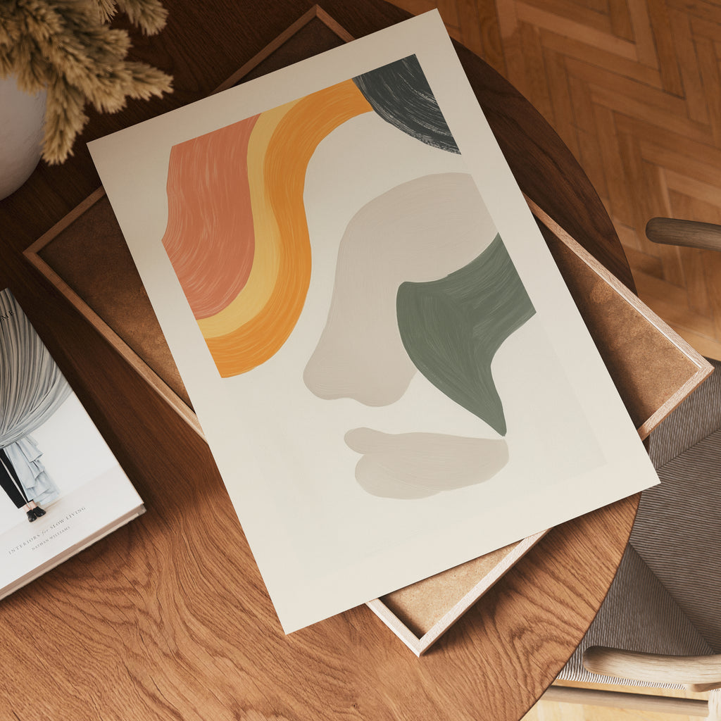 Abstract Face Poster