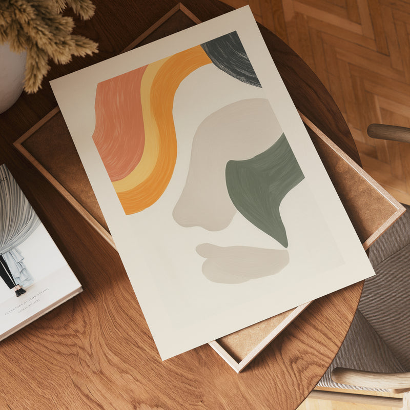 Abstract Face Poster