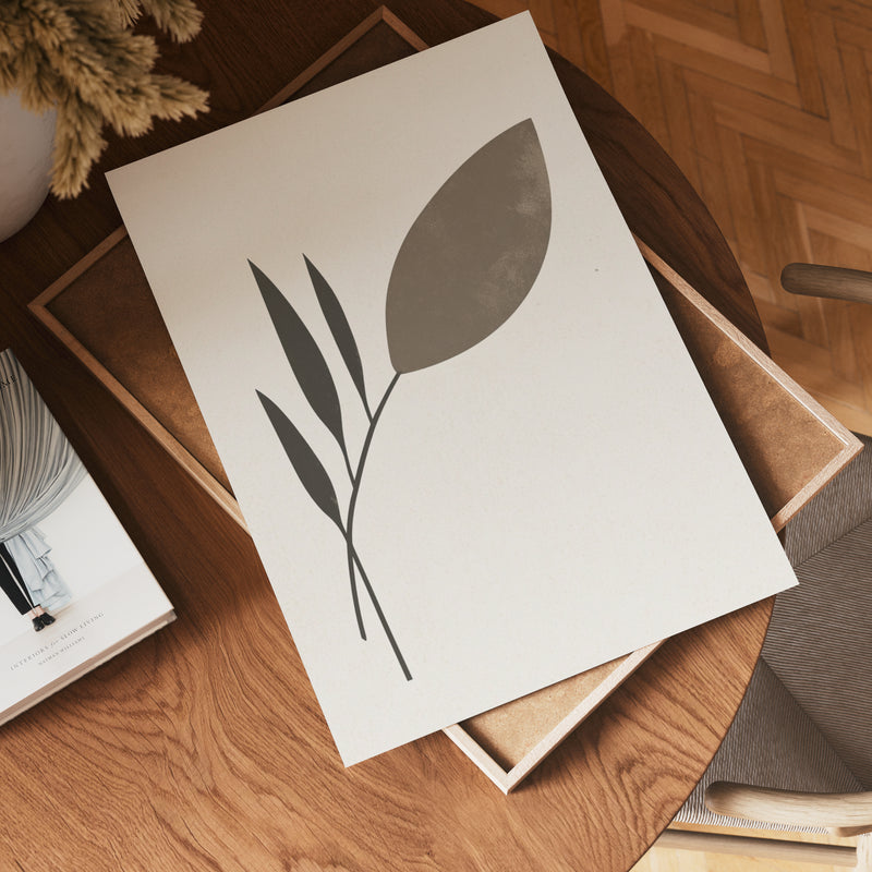 Modern Nature Form Poster