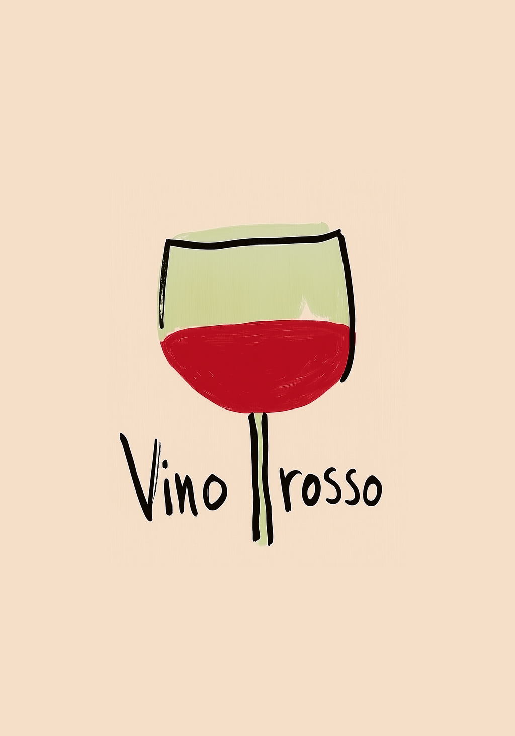 Vino Rosso Poster