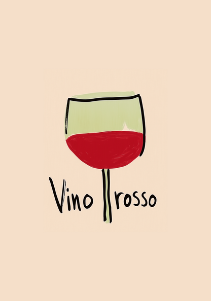 Vino Rosso Poster