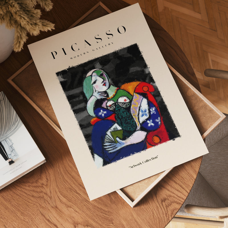 Picasso Seated Lady with Book Poster