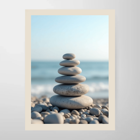 Personlig Poster med beige ram - Skapa din egen design