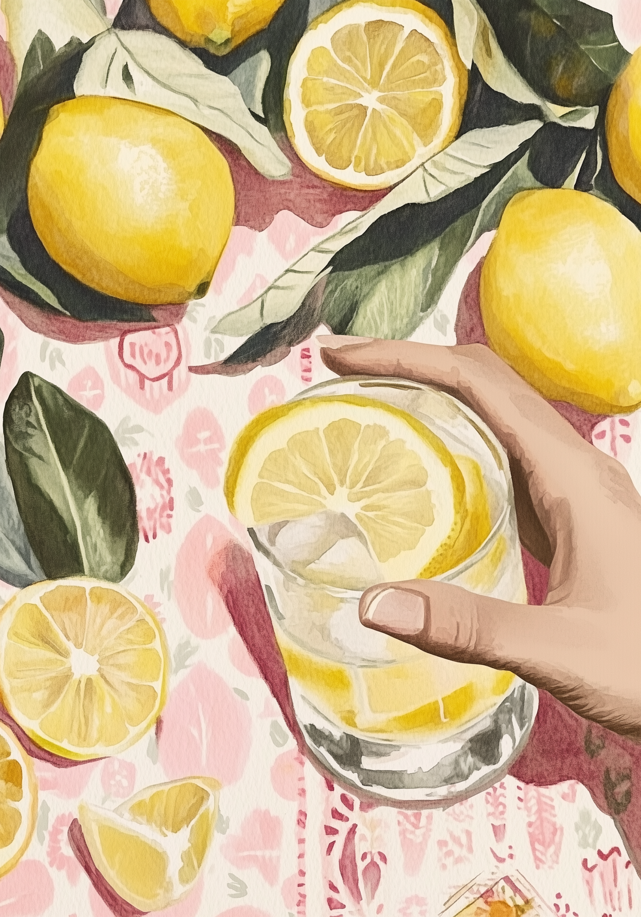 Lemon Delight Drink Poster