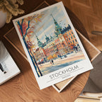 Stockholm Autumn Boulevard Poster
