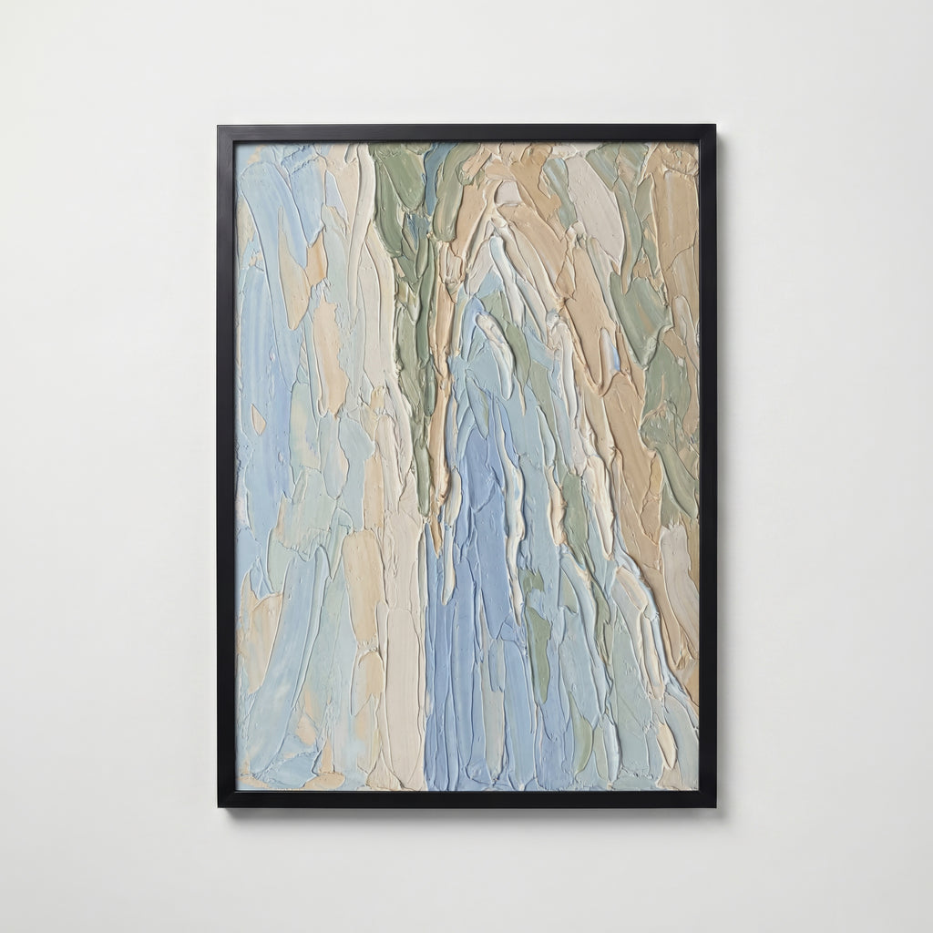 Coastal Abstract Poster – svart ram