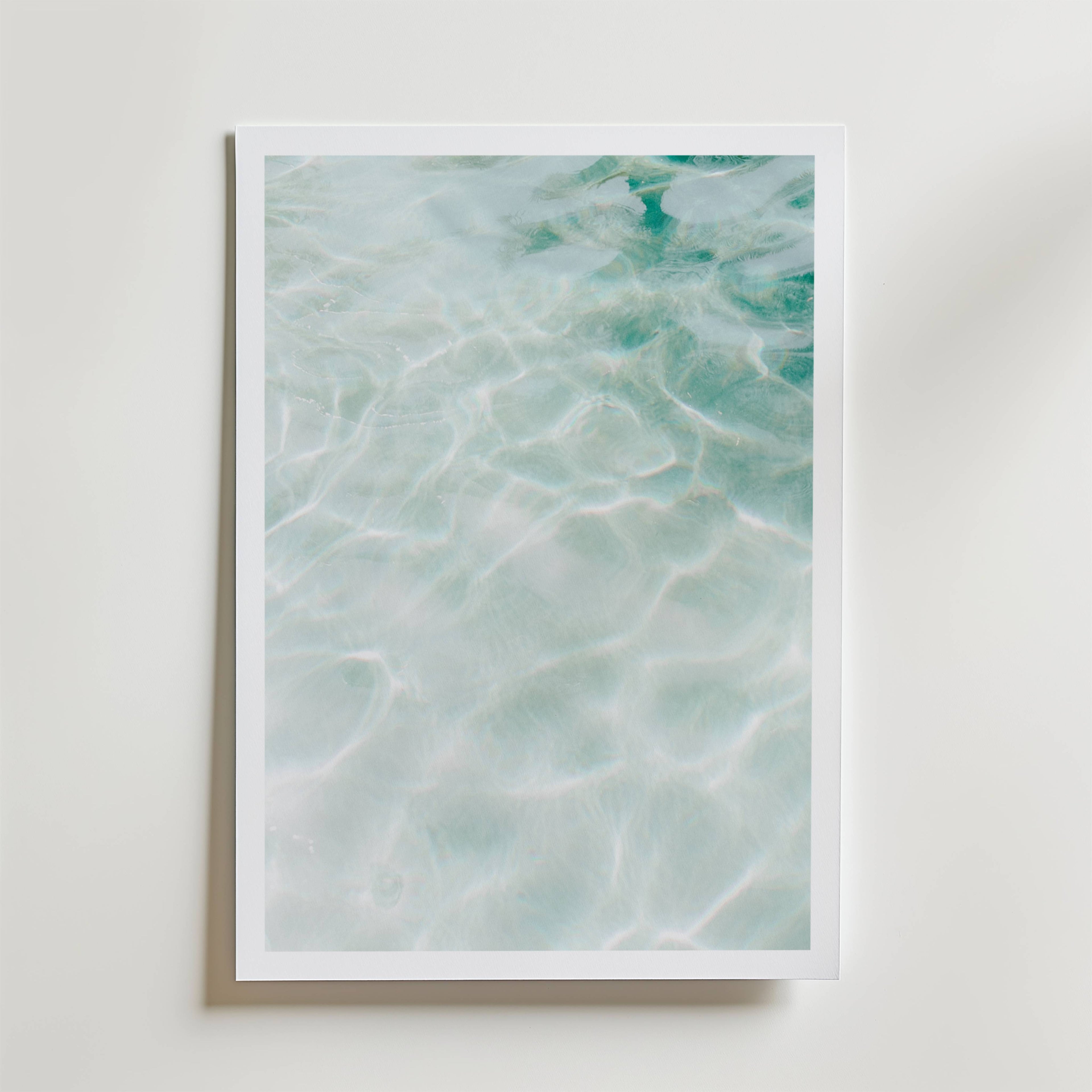 Aqua Ripple Poster
