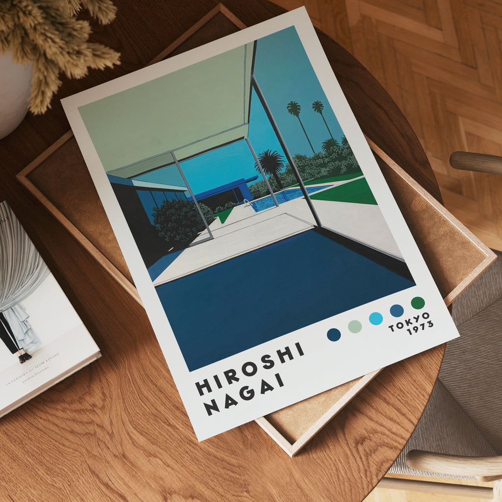 Hiroshi Nagai Poolside Morning Poster