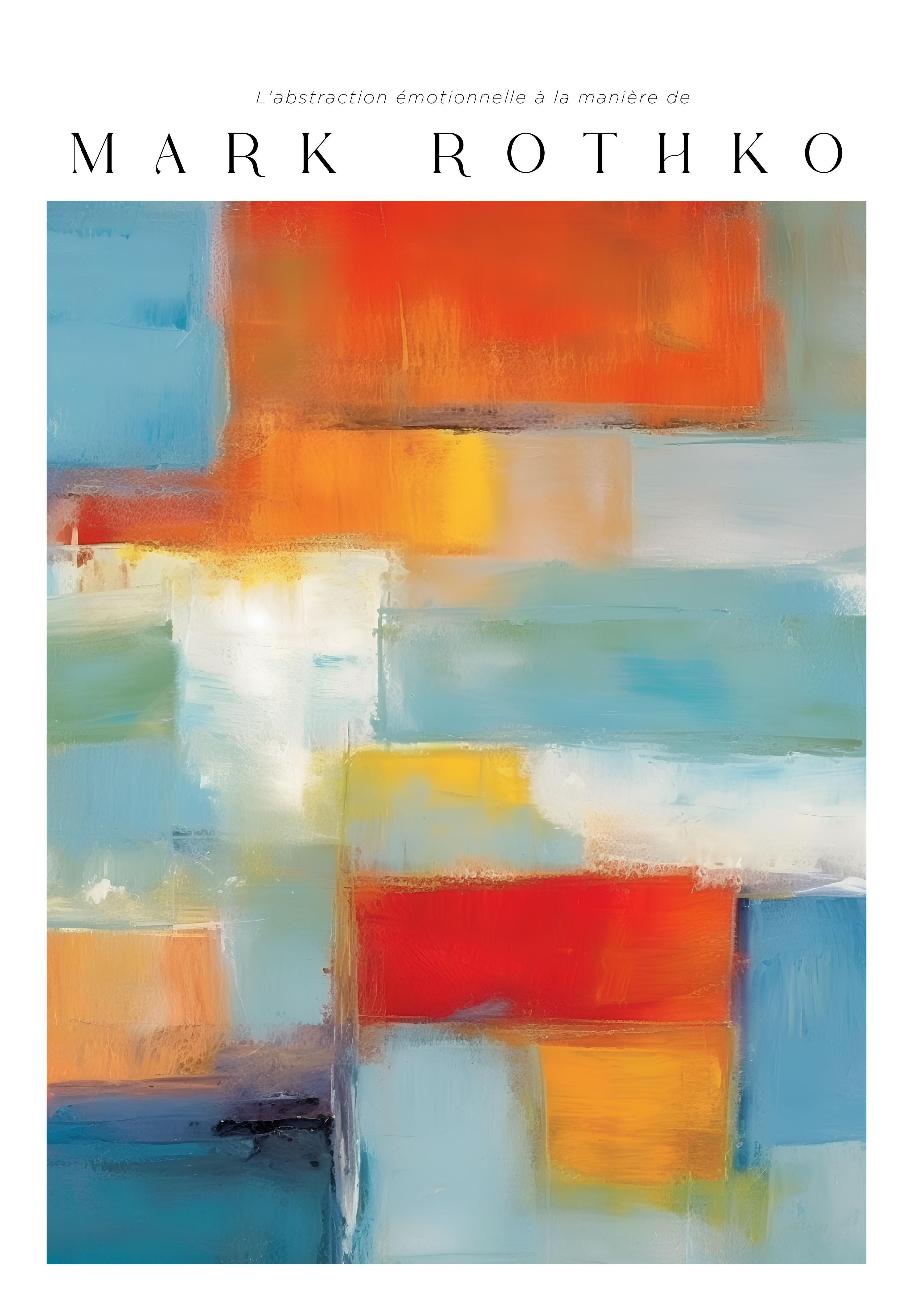 Painted Frequencies Mark Rothko Poster