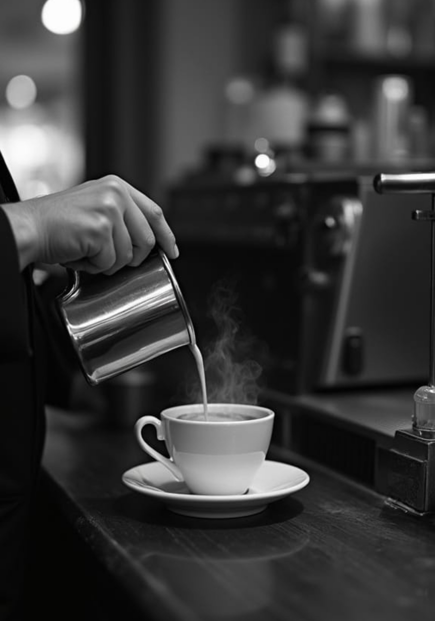 Steaming Perfection Coffee Poster